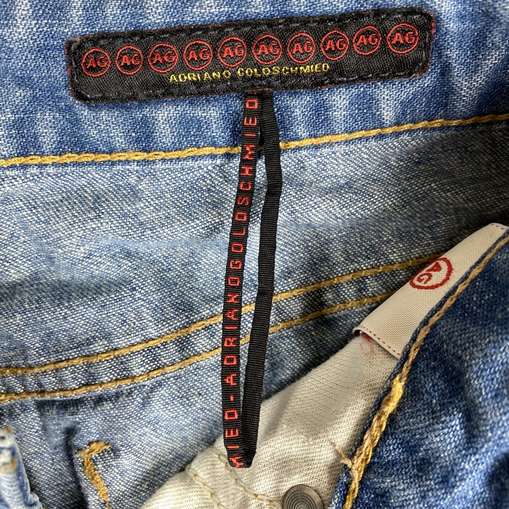 AG Adriano Goldschmied The Gemini Boot Cut Jeans Womens Blue Made in USA - Picture 9 of 16